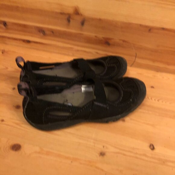 Mimosa Sport Suede & Leather Trail Hiking Running Sandal in Black - Picture 3 of 12